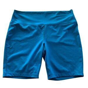 Reel Legends Dockside Bike Yoga Shorts Running Blue Aquamarine Ladies XL